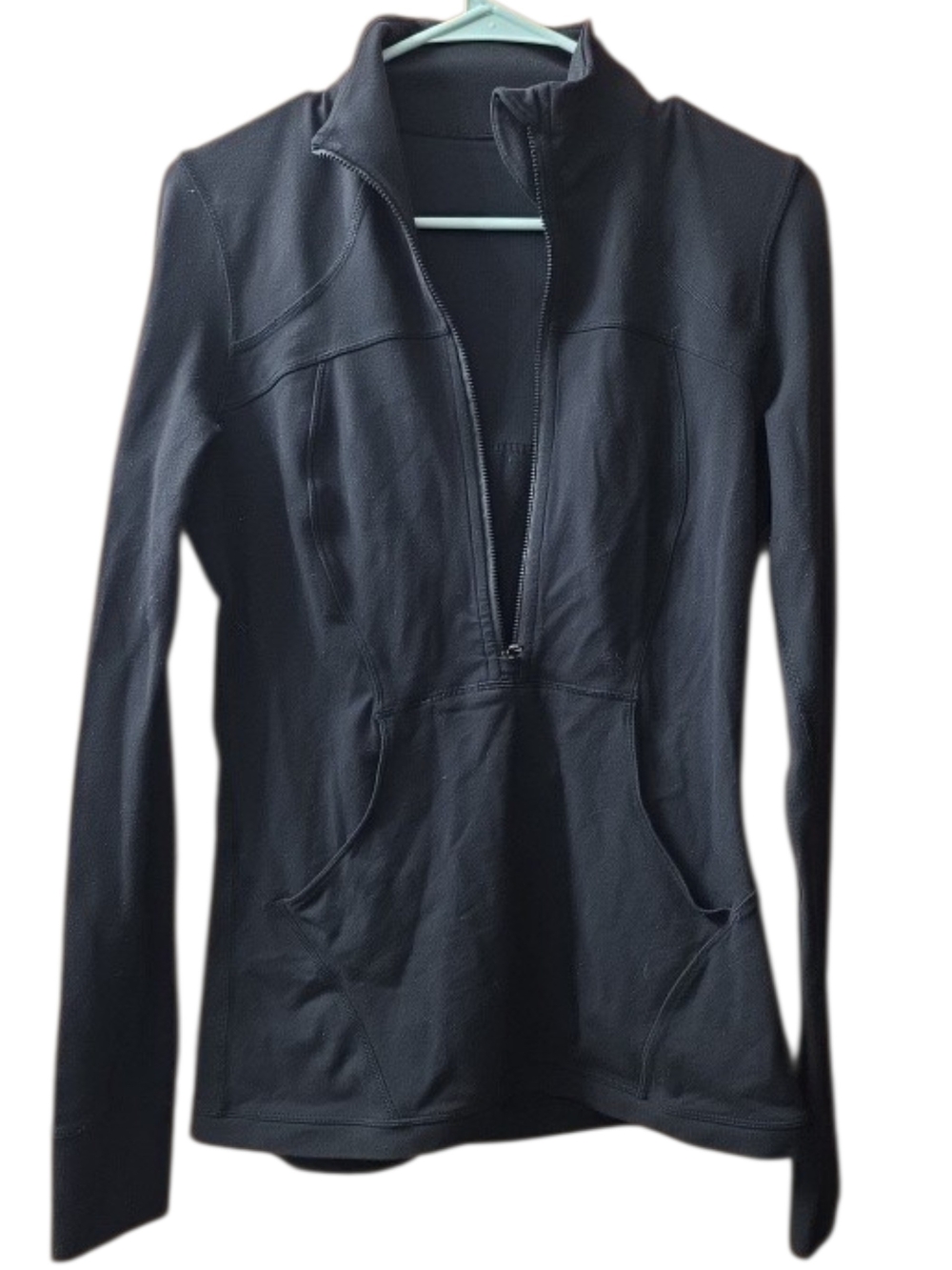 lululemon athletica Black Half-Zip Pullover Jacket